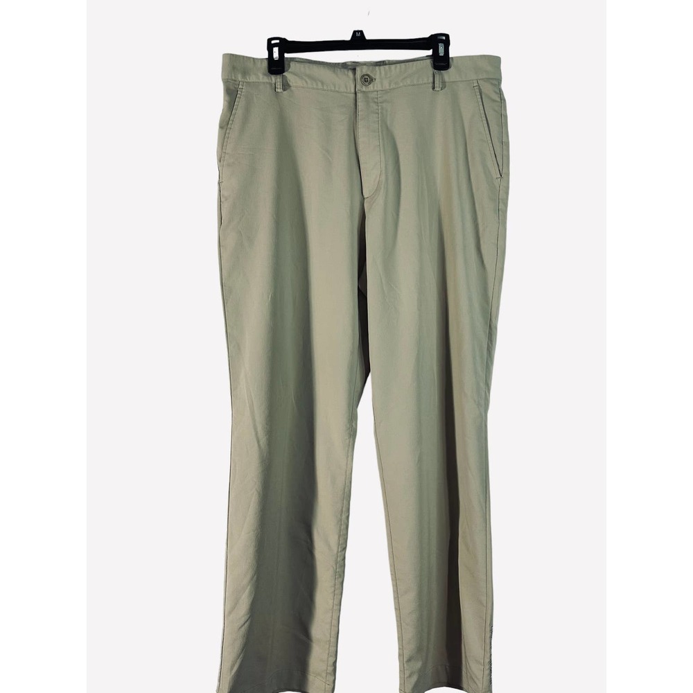 Under Armour Stretch Mid Rise Lightweight Outdoor Hiking Pants Khaki Size 36/32